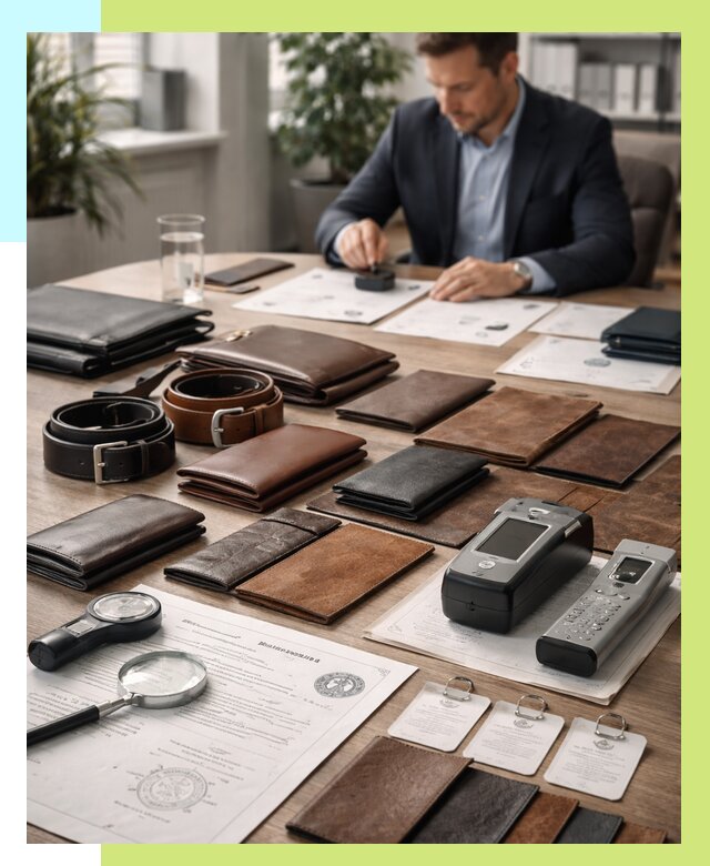 Сертификация кожаных изделий в Рославле от 12331 р. | Алешин-Рлв