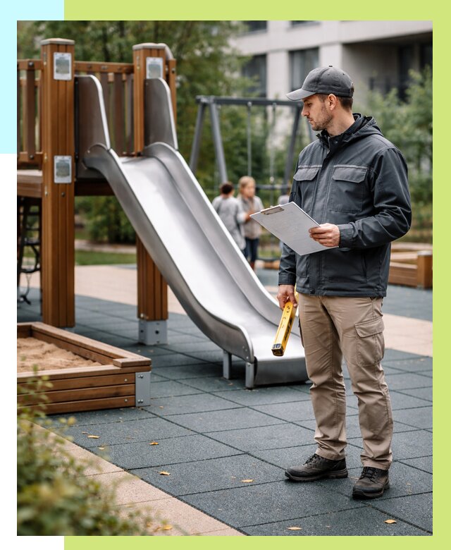 Сертификация детских площадок в Рославле от 25690 р. | Алешин-Рлв