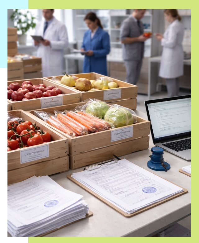 Сертификация овощей и фруктов в Рославле от 8735 р. | Алешин-Рлв