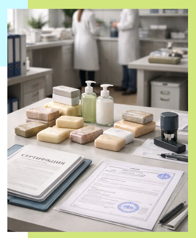 Сертификация мыла и сертификат на мыло в Рославле от 12331 | Алешин-Рлв