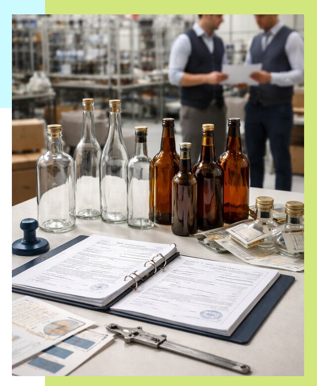 Сертификация стеклянных бутылок в Рославле от 25690 р. | Алешин-Рлв