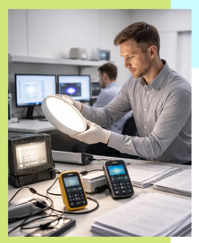 Сертификация светильников в Рославле: испытания и оформление