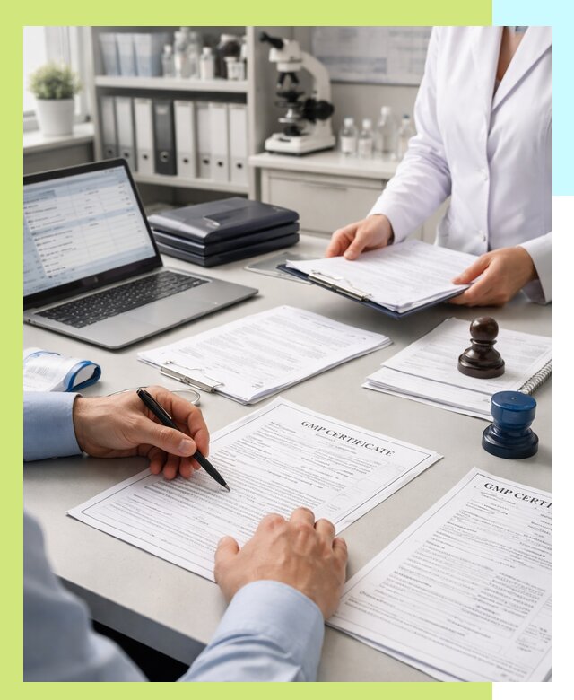 Оформление сертификата GMP в Рославле для фармпроизводства