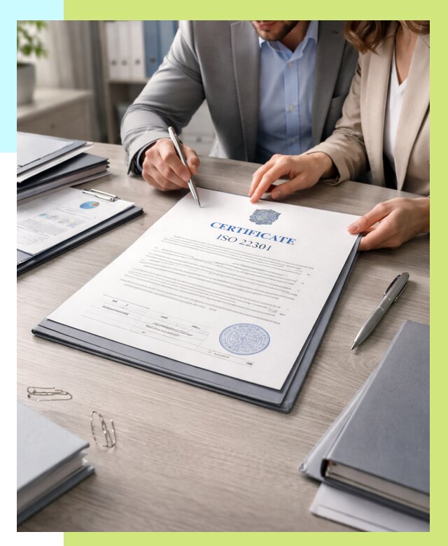 Сертификат ISO 22301 в Рославле от 46242 р. | Алешин-Рлв срочно